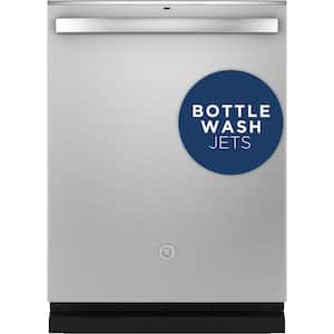 24 in. Built-In Top Control Fingerprint Resistant Stainless Steel Dishwasher w/Stainless Tub, Bottle Jets, 48 dBA