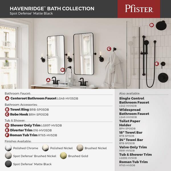 Pfister Havenridge 8 in. Widespread 2-Handle Bathroom Sink Faucet