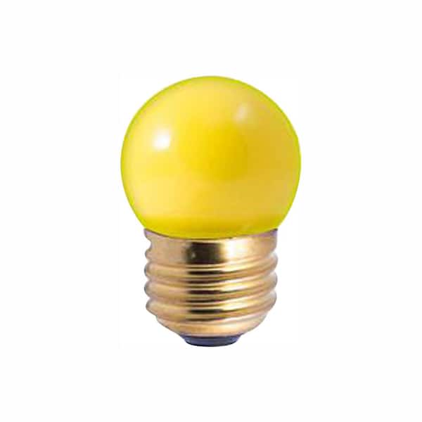 Bulbrite 7.5-Watt S11 Ceramic Yellow Dimmable Incandescent Light Bulb (25-Pack)