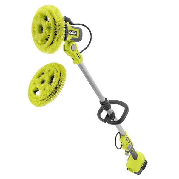 RYOBI ONE+ 18V Cordless Soap Dispensing Scrubber (Tool Only) w/ 11