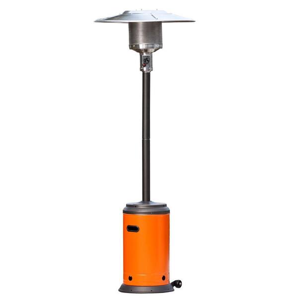 Fire Sense 46,000 BTU Mocha and Tuscan Orange Propane Gas Patio Heater-DISCONTINUED