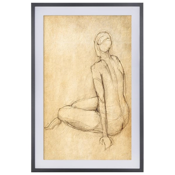 SAFAVIEH Go Figure Framed Mixed Media Abstract Wall Art 36 in. x 24 in.