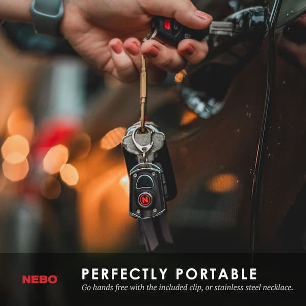 NEBO MYCRO 400-Lumens Rechargeable Battery LED Keychain
