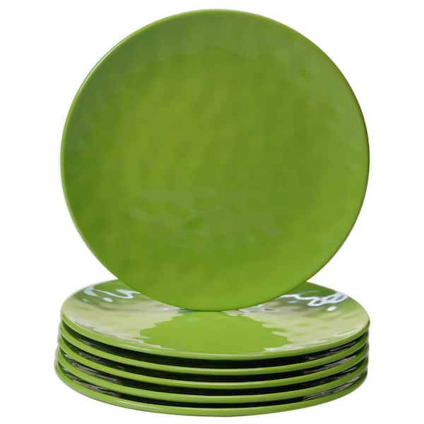 Certified International 6-Piece Green Salad Plate Set