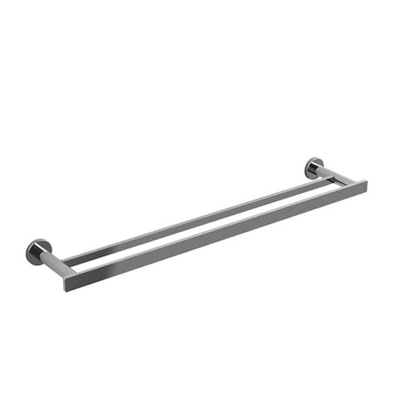 RIOBEL Paradox 24 in. Wall Mounted Towel Bar in Chrome