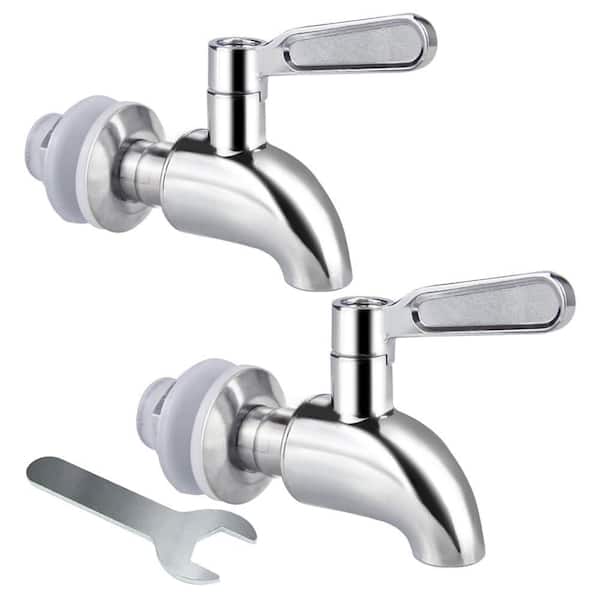 Stainless Steel 2-Pack Beverage Serveware Replacement Spigot Glass Jar Outdoor Cooler Camping Party Unit
