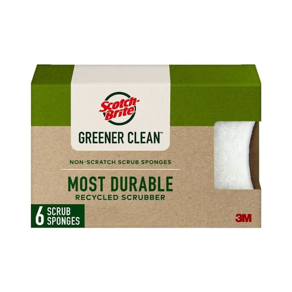 Greener Clean Non-Scratch Scrub Sponge (3-Pack)