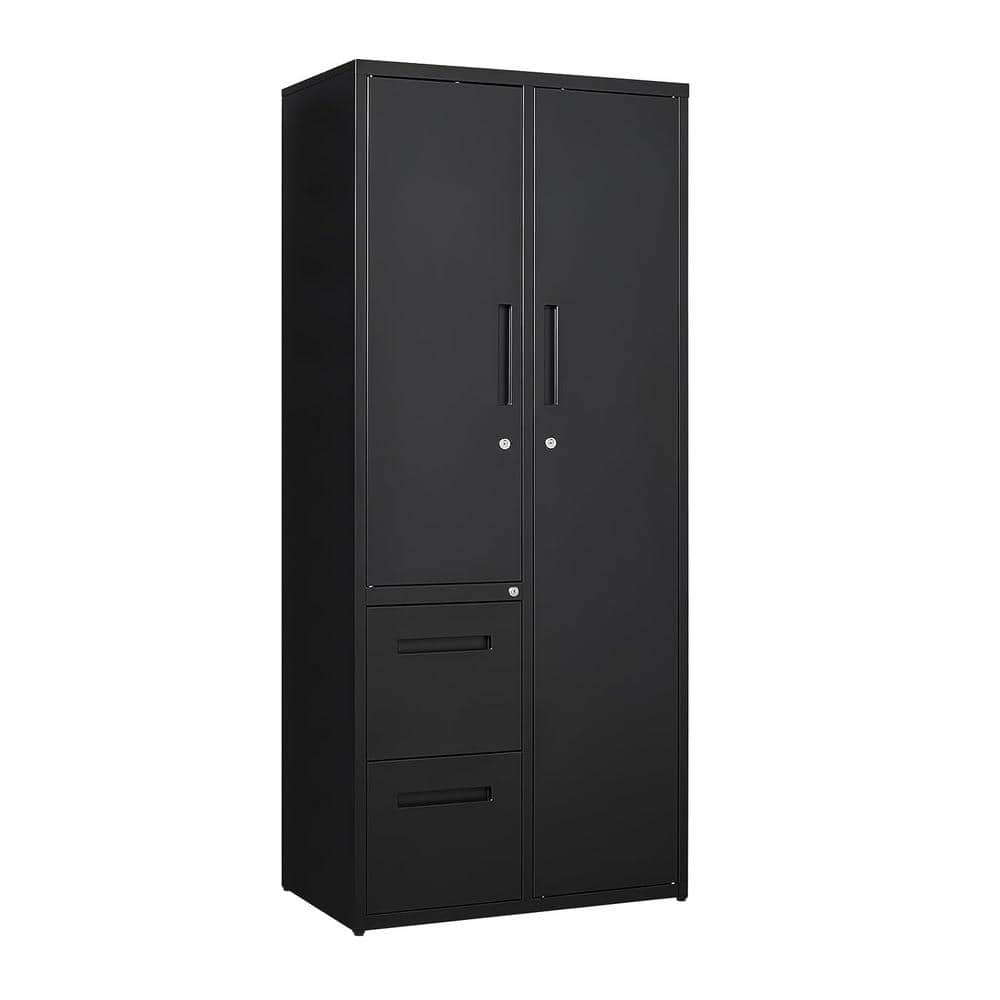 Mlezan 29 in. W x 67 in. H x 17.7 in. D Lockable Steel Locking ...