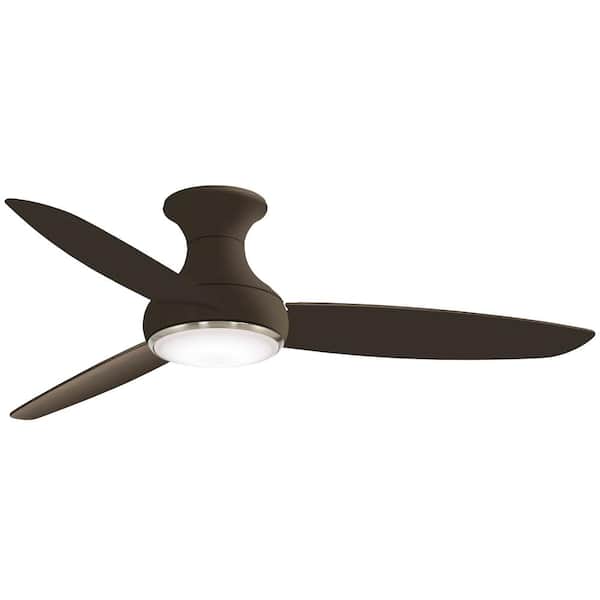Minka Aire Concept Iii 54 In Led Indoor Outdoor Oil Rubbed Bronze Smart Ceiling Fan With Light And Remote Control F467l Orb - How To Install A Minka Aire Ceiling Fan