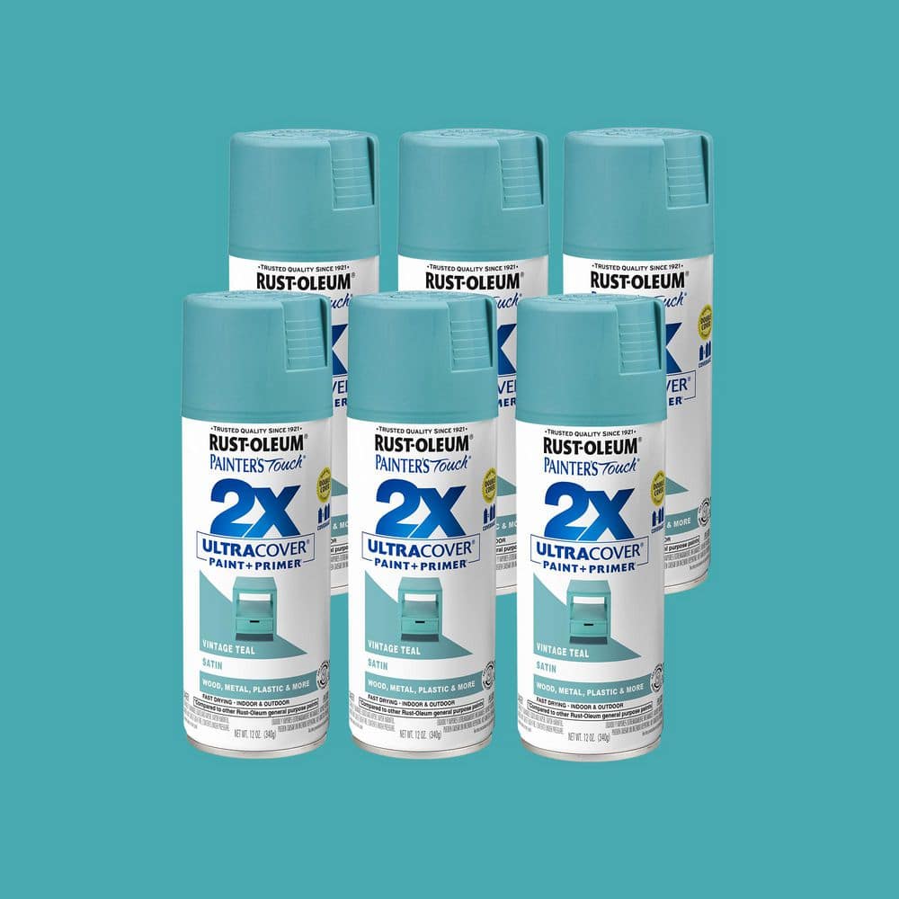 Rust-Oleum Painter's Touch 2X 12 oz. Satin Vintage Teal General