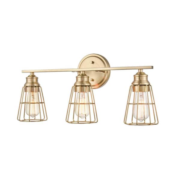Millennium Lighting 23 in. 3-Light Modern Gold Vanity Light