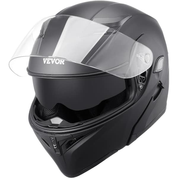 VEVOR Motorcycle Helmet, Unmasked, Smart Street ABS & High Density Helmet with Bluetooth Lens, DOT Approved, M