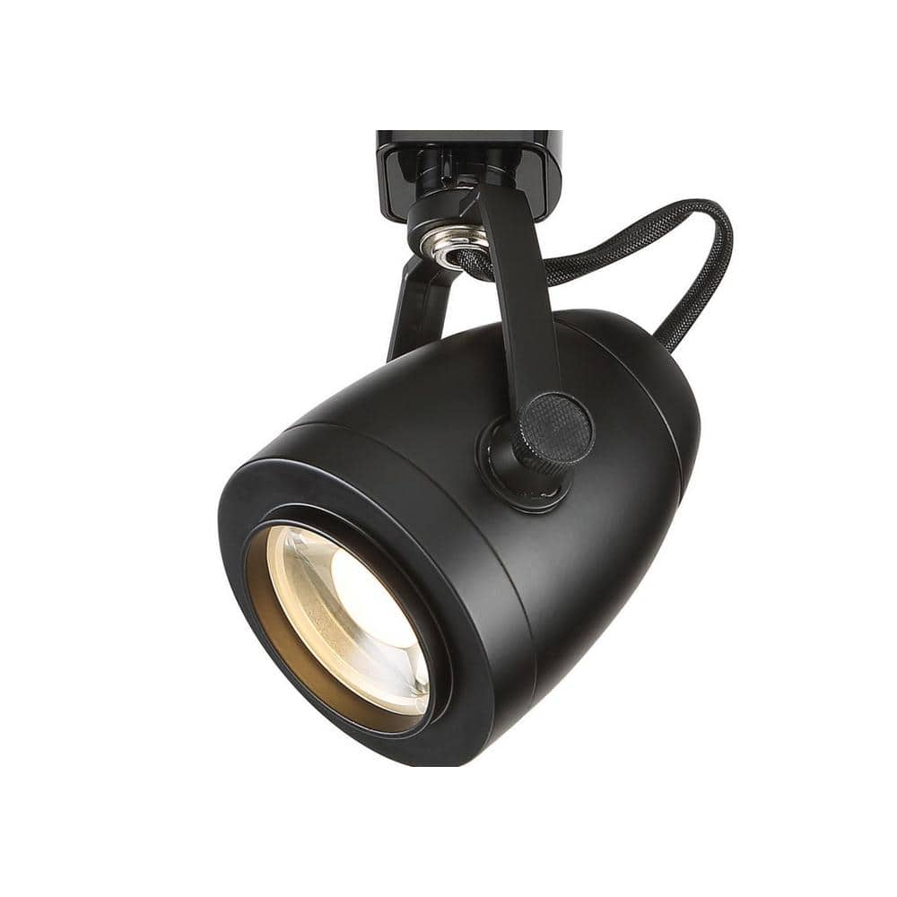 Black Adjustable LED Track Head Light with Pinch Back