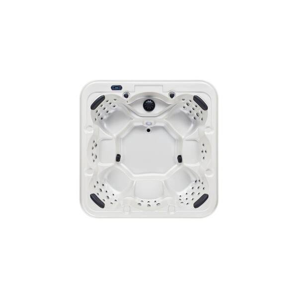 Luxury Spas Versalles 7-Person 64 Jet Hot Tub with Pearl White Interior and Bluetooth