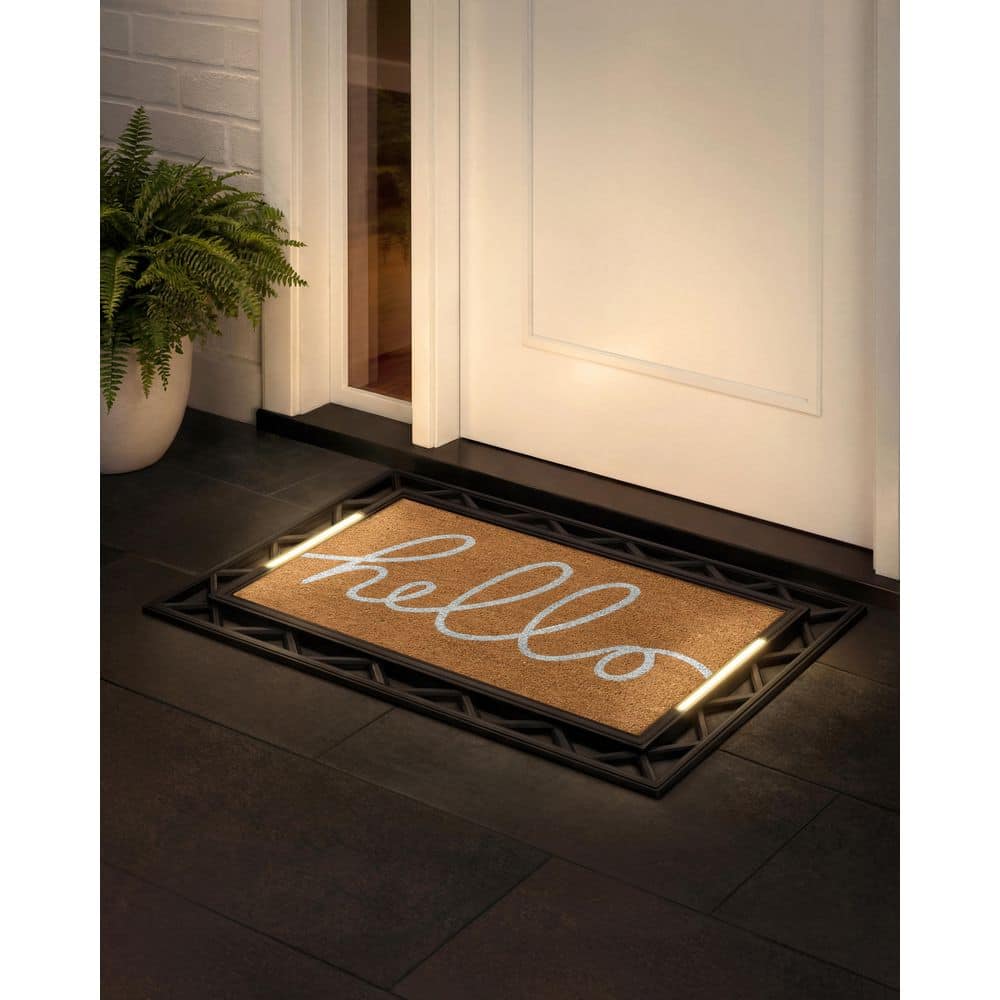 BriteStep Line Art 38 in. x 26.5 in. Pressure-Activated, Wireless, Auto Shut-Off, Indoor/Outdoor LED Door Mat price history on PriceWatchPro