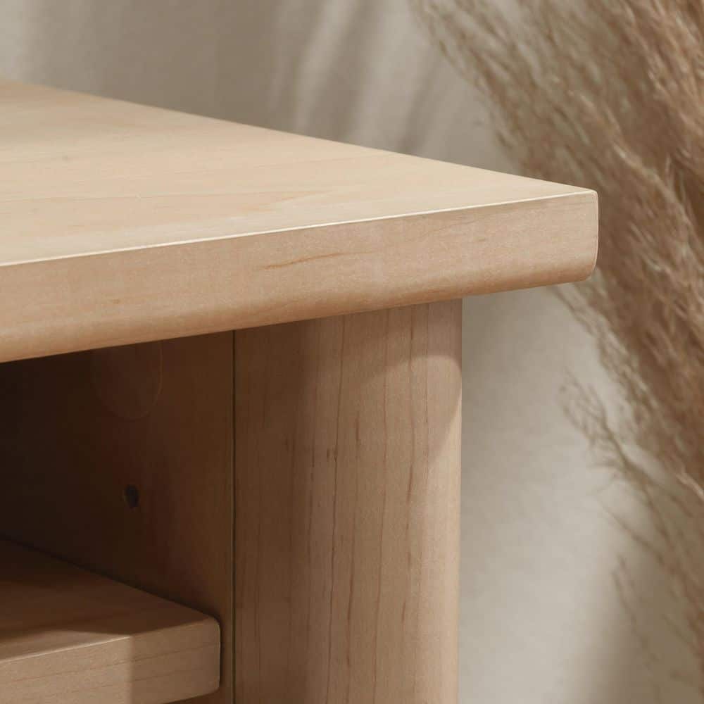 Natural Maple 60" Engineered Wood Desktop Hutch Organizer