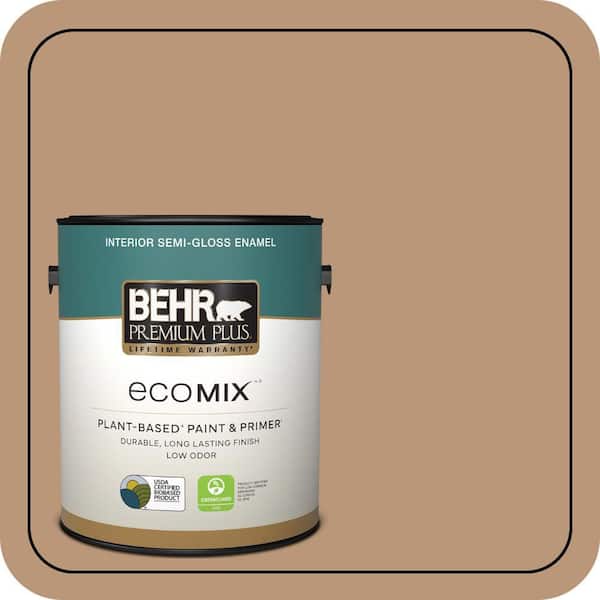 1 gal. #N250-4 Artisan Crafts Semi-Gloss Enamel EcoMix Plant-Based Interior Paint & Primer