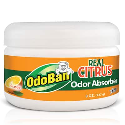 Real Citrus 8 oz. Orange Solid Odor Absorber, Odor Eliminator for Musty Smell in Home, Bathroom, Kitchen, Pet Areas