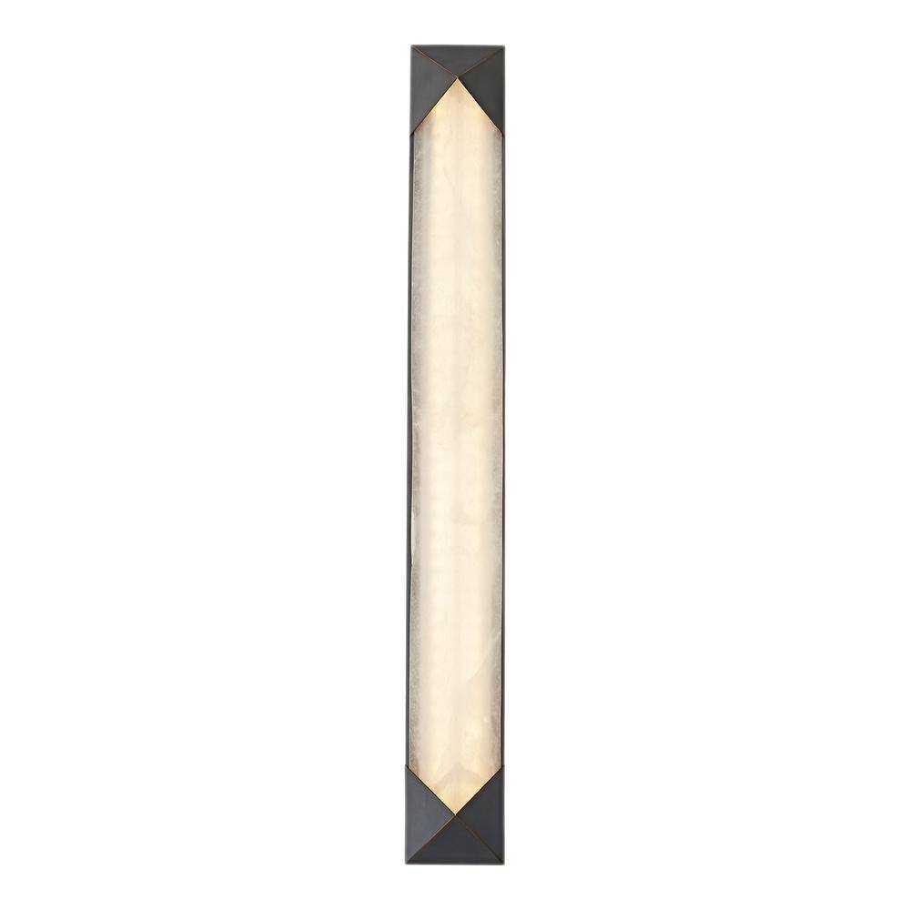 Caesar Urban Bronze Alabaster LED Bath Sconce