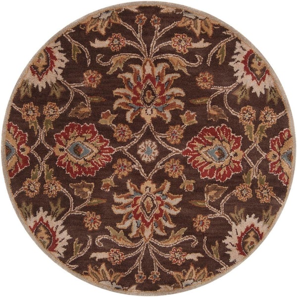 Artistic Weavers Artes Chocolate 4 ft. x 4 ft. Round Area Rug