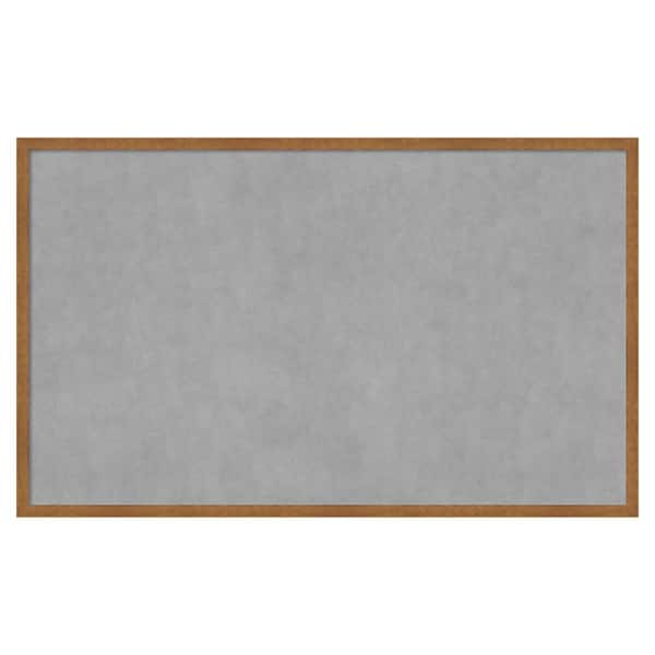 Amanti Art Carlisle Blonde Narrow 41 in. x 25 in. Framed Magnetic Board