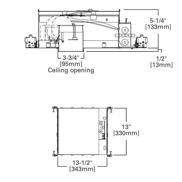 Halo H36 3 in. Aluminum Recessed Lighting Housing for New