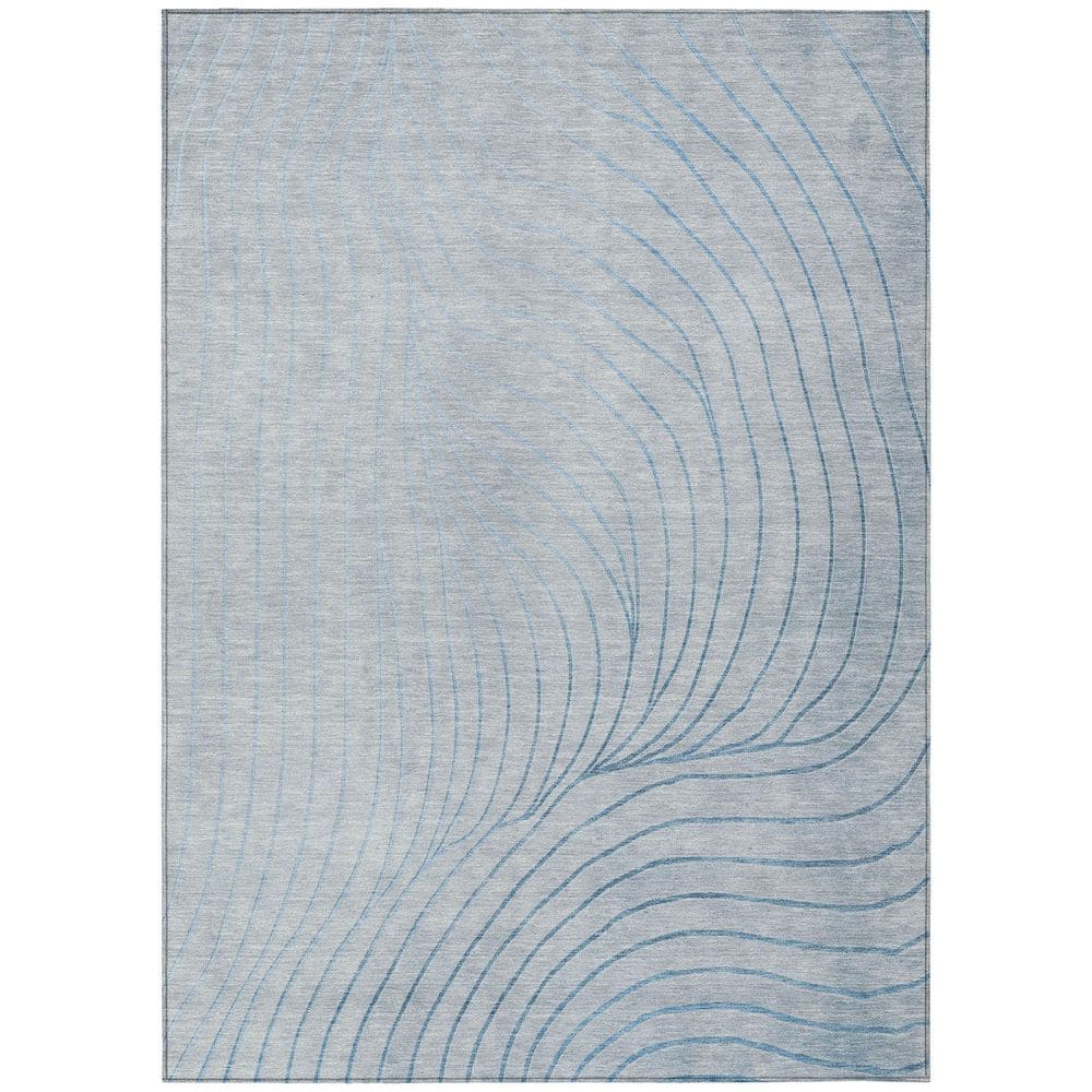 Chantille Machine Washable Indoor/Outdoor Abstract ACN2107 Sky 9 ft. x 12 ft. Area Rug price history on PriceWatchPro