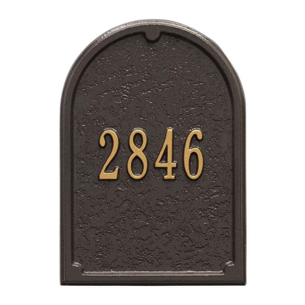 Whitehall Products Mailbox Door Panel in Bronze/Gold 1424OG The Home