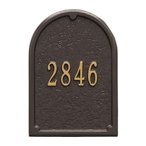 Mailbox Door Panel in Bronze/Gold