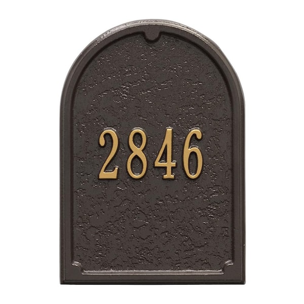 Whitehall Products Mailbox Door Panel in Bronze/Gold