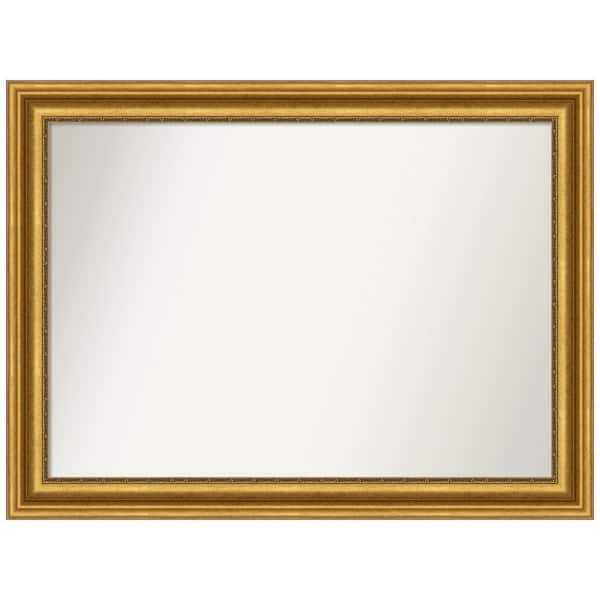 Amanti Art Parlor Gold 43.75 in. W x 32.75 in. H Rectangle Non-Beveled Framed Wall Mirror in Gold