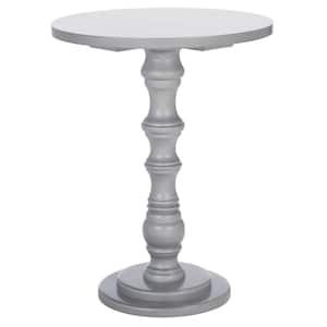 Greta 22 in. Gray Wood End Table