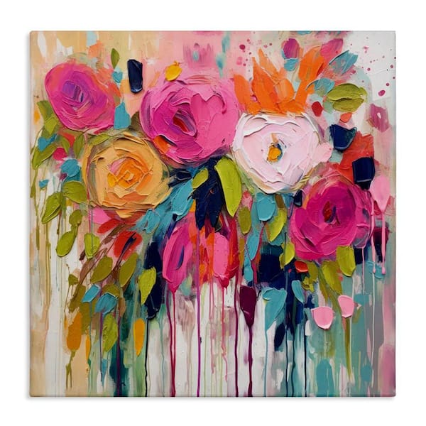 Urban Paint Bouquet by Irena Orlov Unframed Graphic Art Print Nature 36 in. x 36 in.