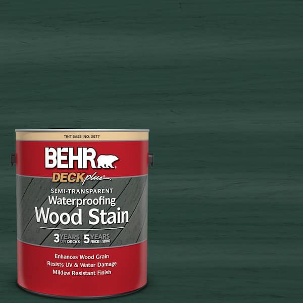 BEHR DECKplus 1 gal. #ST-114 Mountain Spruce Semi-Transparent Waterproofing Exterior Wood Stain