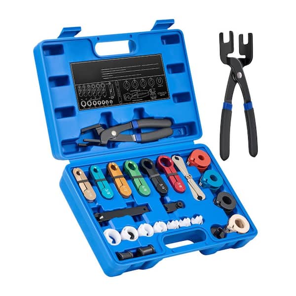26-Piece Master Quick Disconnect Tool Kit for Fuel and AC Lines, Includes Pliers and Removers for Various Vehicle Models