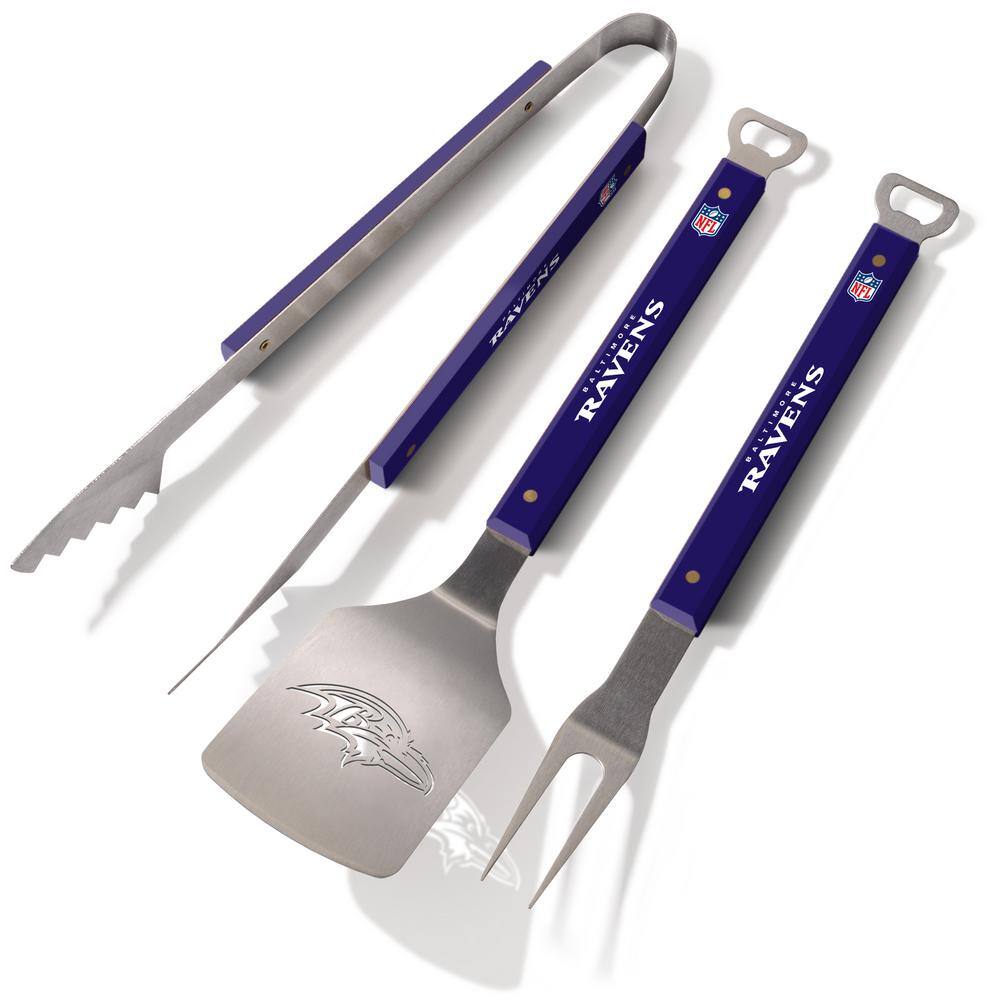 YouTheFan NFL Baltimore Ravens Spirit Series 3-Piece BBQ Set