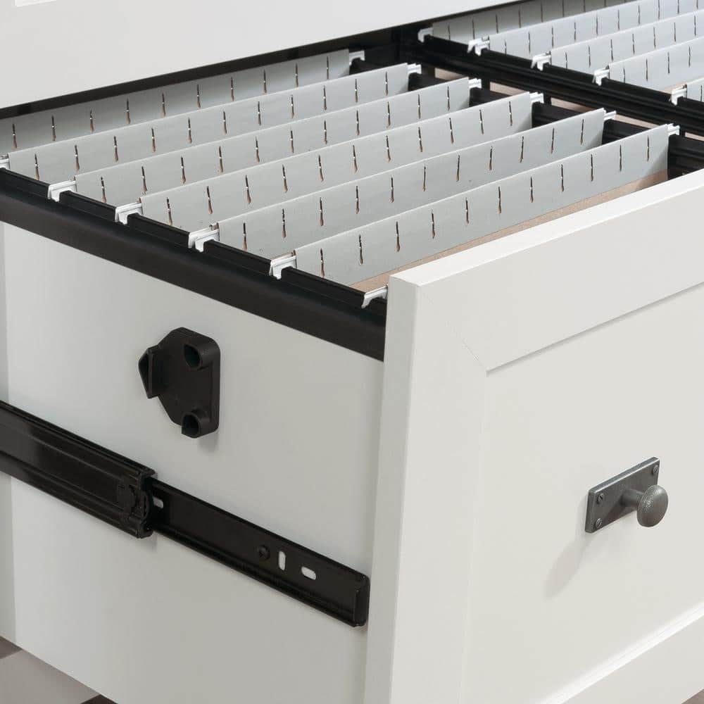 White Engineered Wood 2-Drawer Lateral File Cabinet