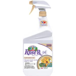 Rose Rx Multi-Purpose Fungicide, Insecticide and Miticide, 32 oz. Ready-to-Use Spray, for Organic Gardening