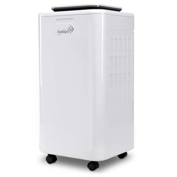 Ivation 11-Pint Compressor Dehumidifier and Ionizer with Continuous Drain Hose for upto 216 sq. ft., Small but Powerful
