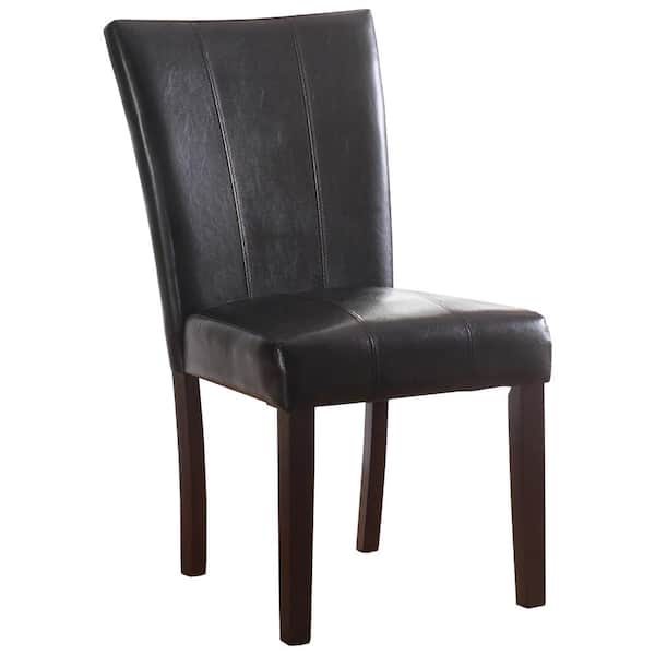 Best Master Furniture Seth Espresso Faux Leather Dining Chairs (Set of 2)