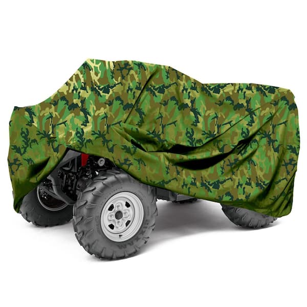 FH Group Premium Oxford Material Large 77 in. x 47 in. x 32 in. Waterproof CAMO ATV Cover