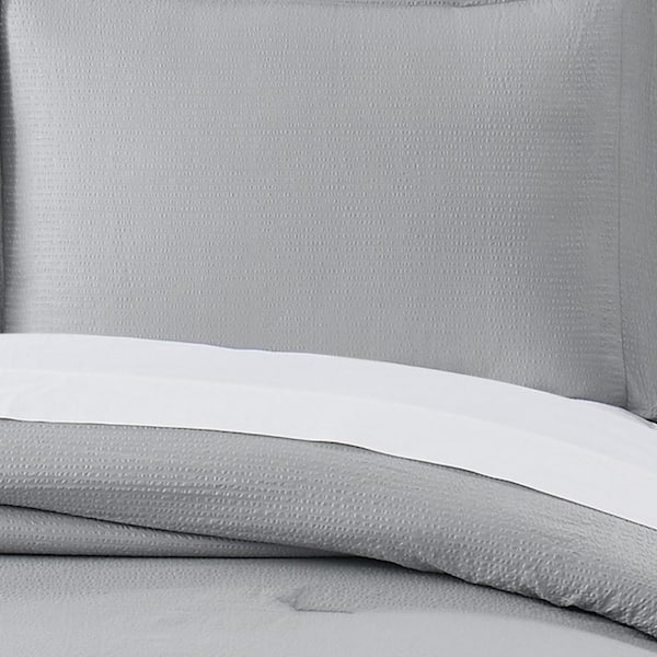 Antimicrobial Seersucker Microfiber Comforter Set
