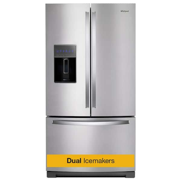 Whirlpool Whirlpool 26.8 cu. ft. French Door Refrigerator in Fingerprint Resistant Stainless Steel WRF767SDHZ