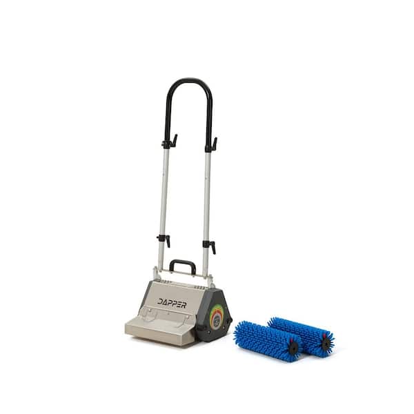Commercial Corded Carpet and Hard Floor Counter Rotating Brush Floor Cleaner Machine in Gray with 14 in. Scrubber Width