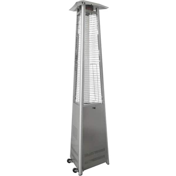 Hanover 7.5 ft. 42,000 BTU Stainless Steel Triangle Propane Gas Patio Heater
