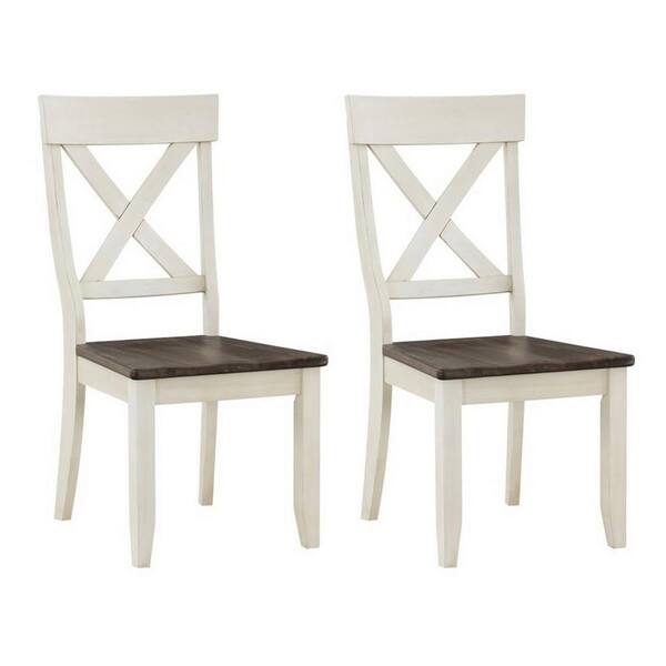 cream cross back dining chairs