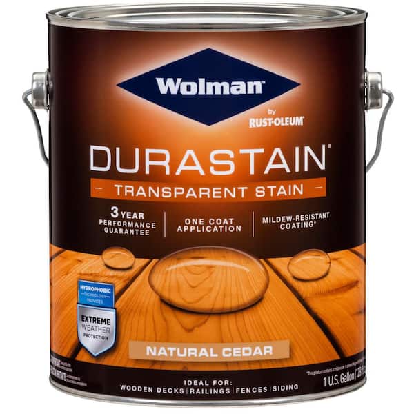 1 Gal. Durastain Cedar Exterior Wood Transparent Stain and Sealer