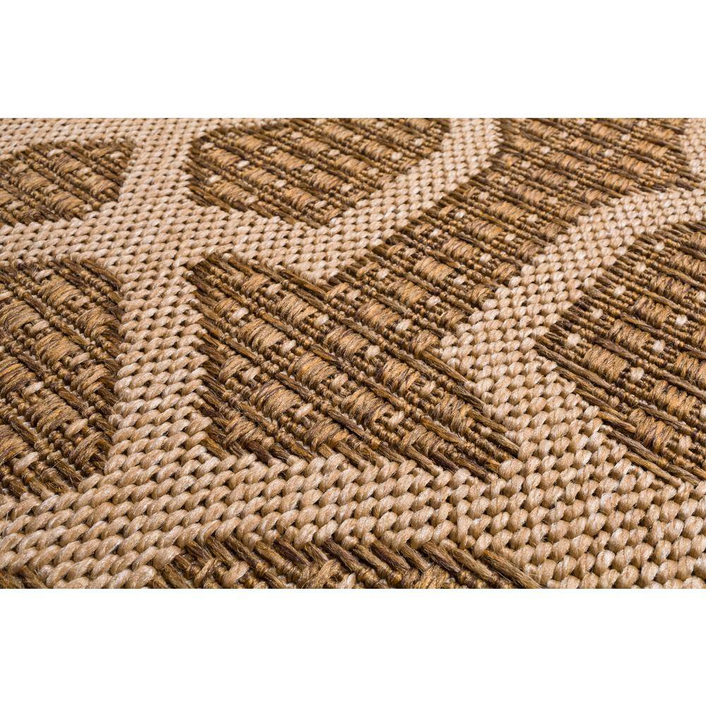 Santorini Tri-Color Flat Woven 5' x 7' Indoor/Outdoor Geometric Rug