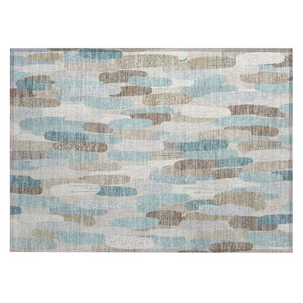 Chantille Machine Washable Indoor/Outdoor Abstract ACN3111 Linen 3 ft. x 4 ft. Area Rug