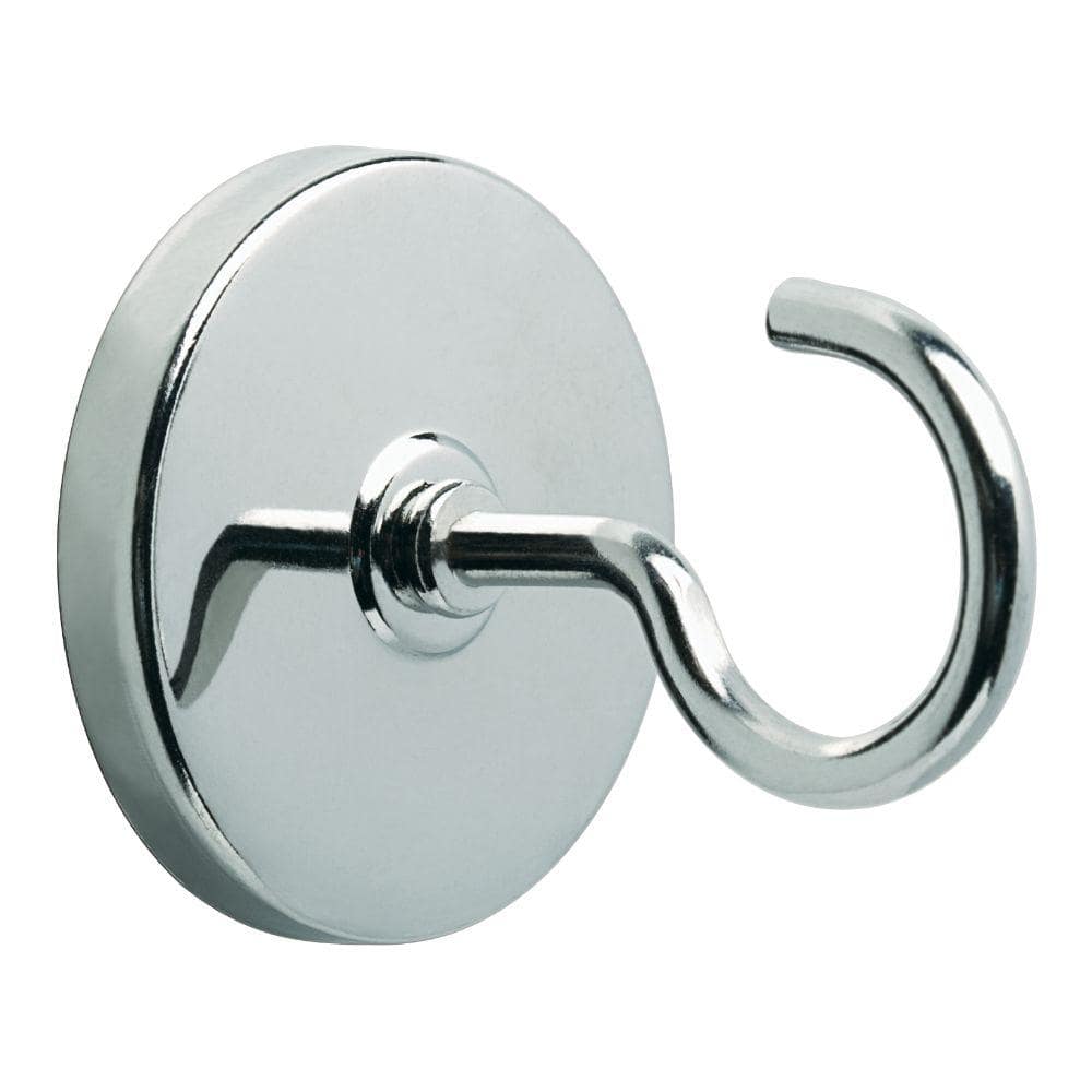 Liberty 1 34 In Chrome Plated Magnetic Hooks 4 Pack B46204c Chr U The Home Depot